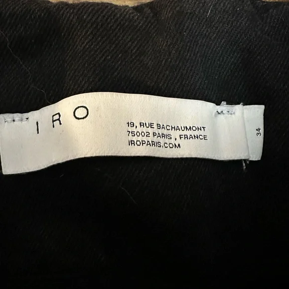 IRO Hovy Paperbag Mini Denim Skirt Sz 2 - Picture 6 of 11